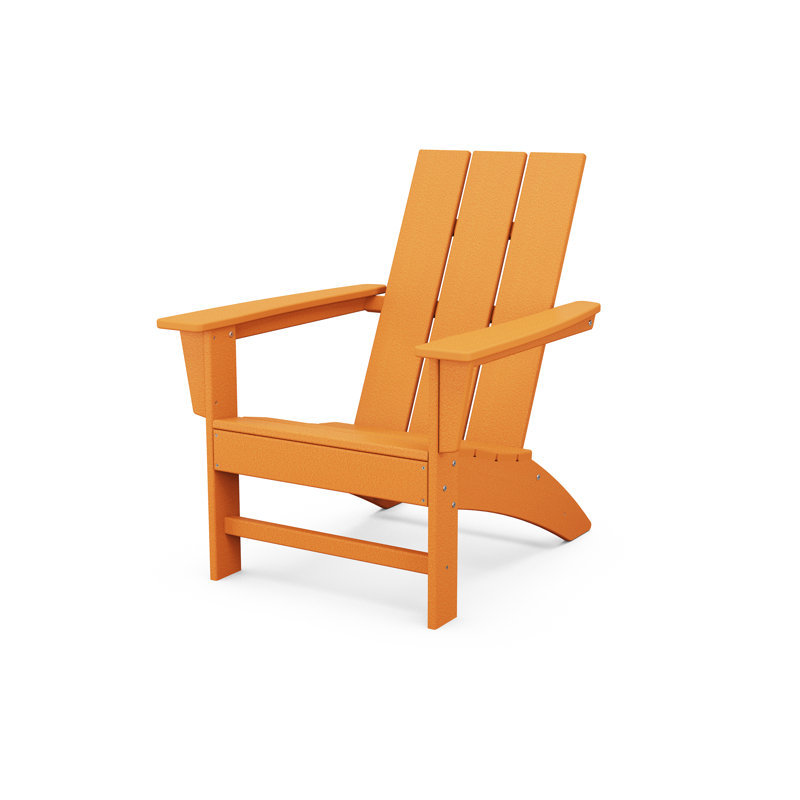 POLYWOOD X Sol 72 Jamarion Adirondack Chair in Tangerine, Tangerine