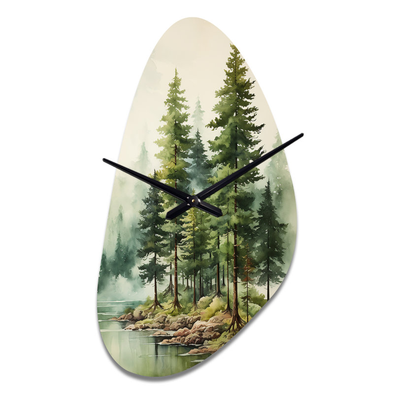 Horloge murale traditionnelle en métal Geaghan, Moyenne