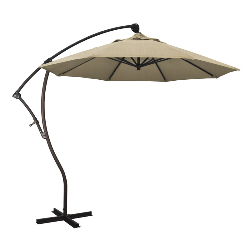 Parasol en porte-à-faux 9' Welwyn, Toile Sunbrella® beige chiné