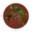 Family Pheasants Vegan Leather Round Pebble Placemat-4132004