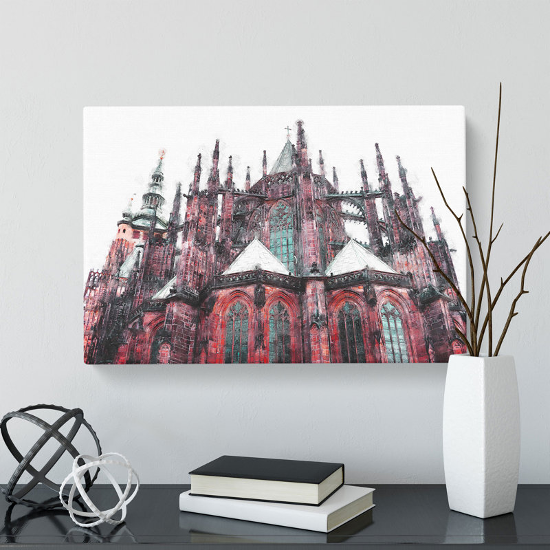 Prague Castle In The Czech Republic - Wrapped Canvas, 35cm H x 50cm W x 3cm D