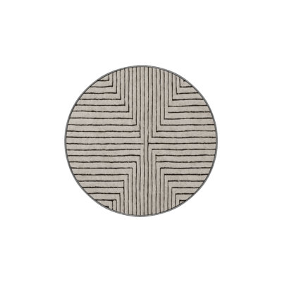 Machine Washable Gray Area Rug
