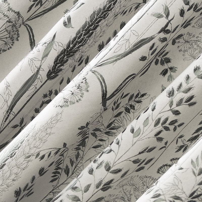 Aubrey Shimmering Floral Blackout Curtain Panel