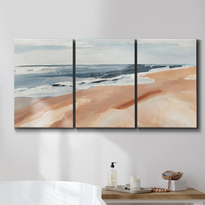 " Grayscale Seascape III " 3 - Pieces