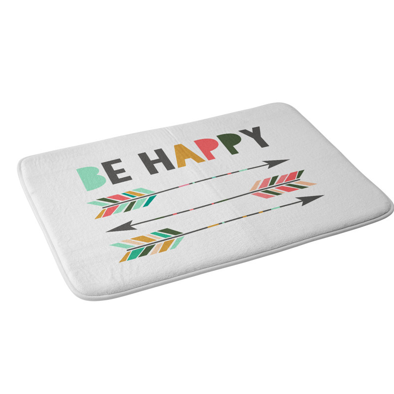 Tapis de salle de bain chelcey tate be happy