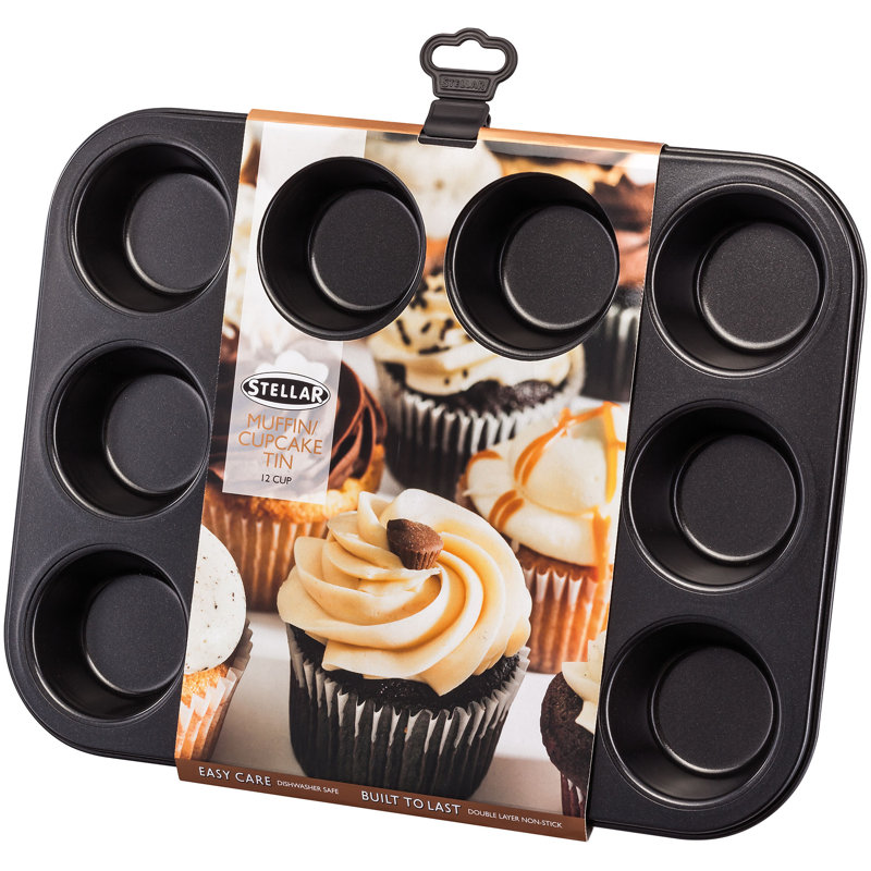 Stellar, Bakeware - Non - Stick 12 Cup Muffin Tin