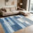 1PC Modern Abstract Geometric Patchwork Blue Grey Tone area rugs, Soft and Comfortable, easy-to-maintain, machine washable Indoor floor mat, suitable for living room, bedroom, dining area, home office, hallway, balcony, patio, lounge, Home Decor, Out-1341358653