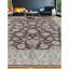 Wool Oriental Area Rug in Brown/Light Blue