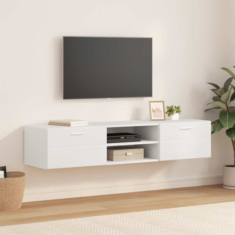 Unfinished TV Stand for TVs up to 65", White
