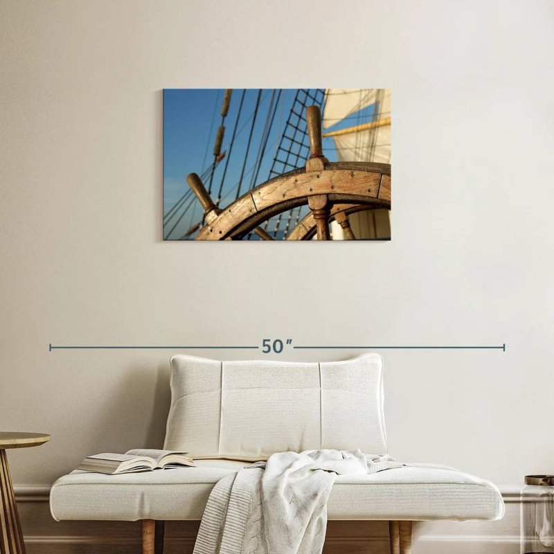 Mehar Sailing Ship Helm, 20" H x 30" W