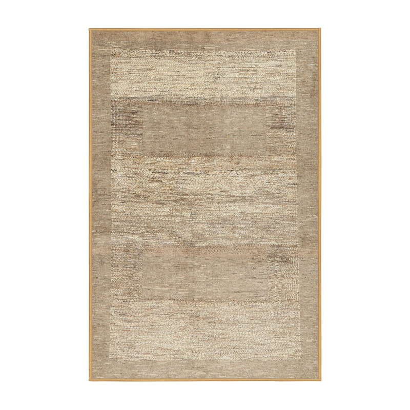 Tapis gris / brun, Rectangle 4 pi x 6 pi