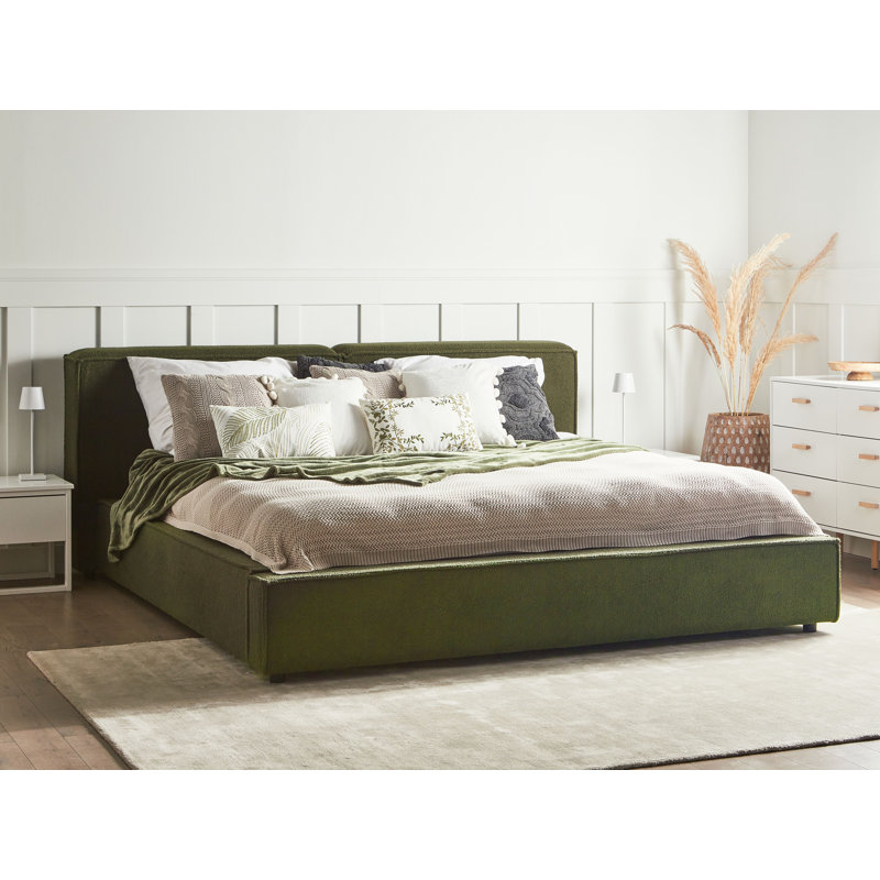 Casanas Upholstered Bed, Green
