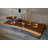 Walnut Floating Shelf with Live Edge-85421067
