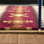 Tapis de couloir en polypropylène antitache, 79 cm x 76 cm, idéal pour les corridors et les espaces élégants (80 cm x 221 cm), rehausse la décoration de la pièce.