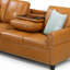 Canapé modulaire en similicuir avec repose-pieds-131212349