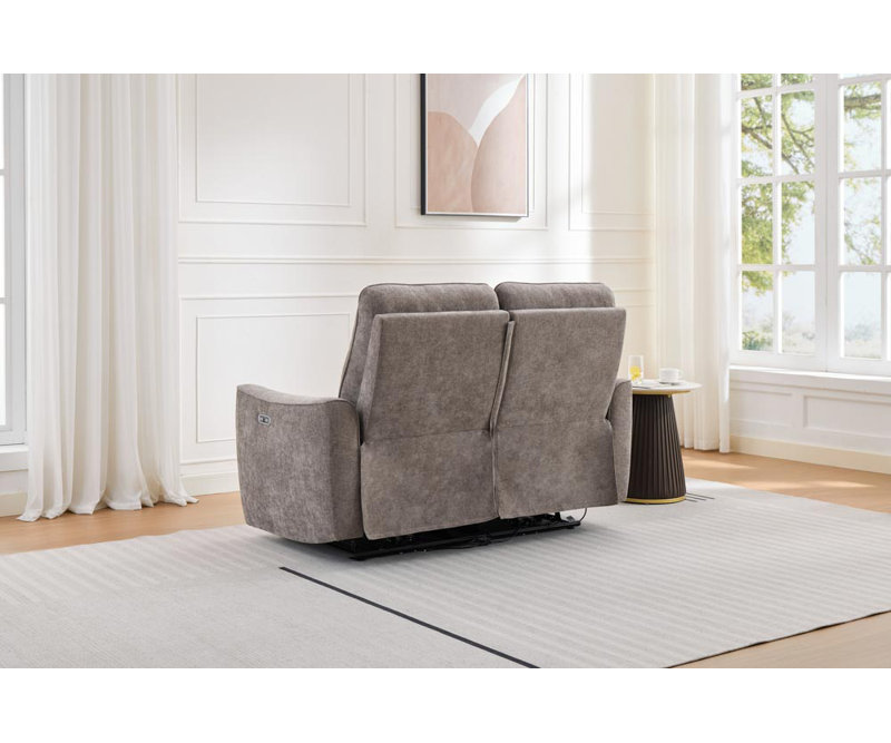 Cupar Electric Power Fabric Reclining Sofa , 2