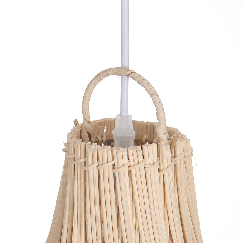 Luminaire suspendu en rotin tissé à la main pour salle à manger