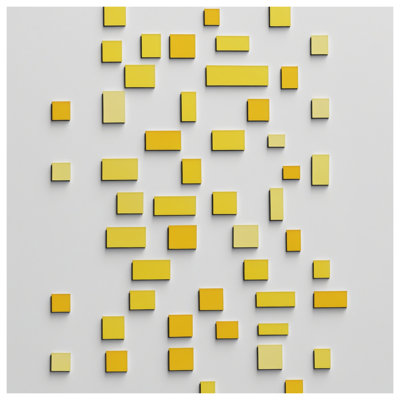 Couvre-lit matelassé de forme rectangulaire jaune toutes tailles