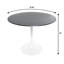 Ensemble de salle à manger 5 pièces avec table ronde de 35 po Leisuremod et 4 chaises d'appoint en plastique ABS-104807871
