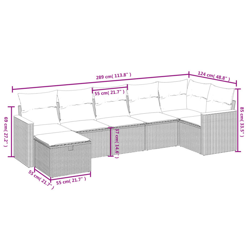 Vidaxl Garden Sofa Set