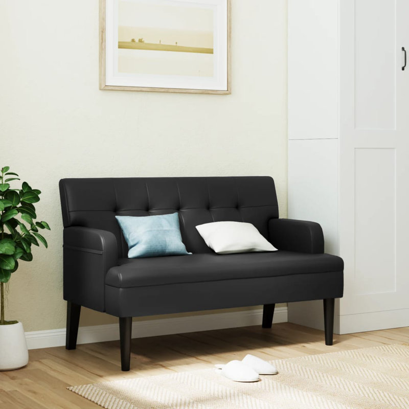  Petite causeuse Agneza vidaXL de l 44 po, canapé en similicuir, canapé 2 places, idéale pour le salon