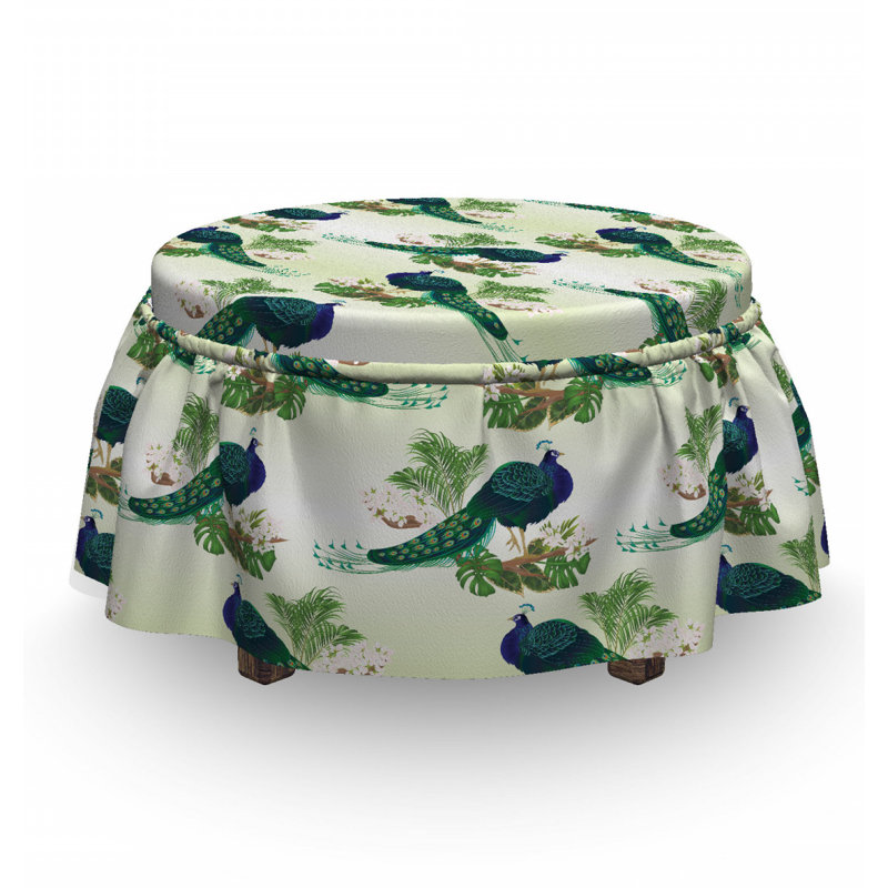 Box Cushion Ottoman Slipcover