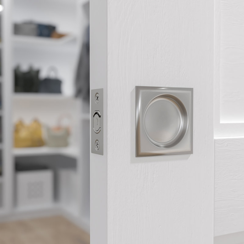 Poignée de porte à poche, Nikel brossé