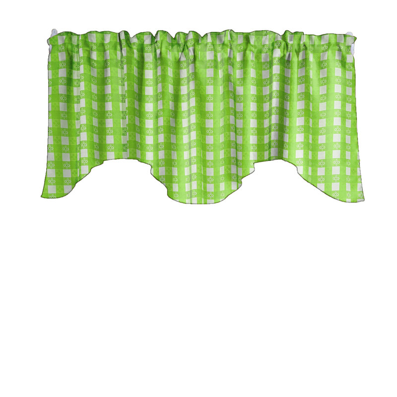 Cantonnière Popeline Tavern, Lime Green