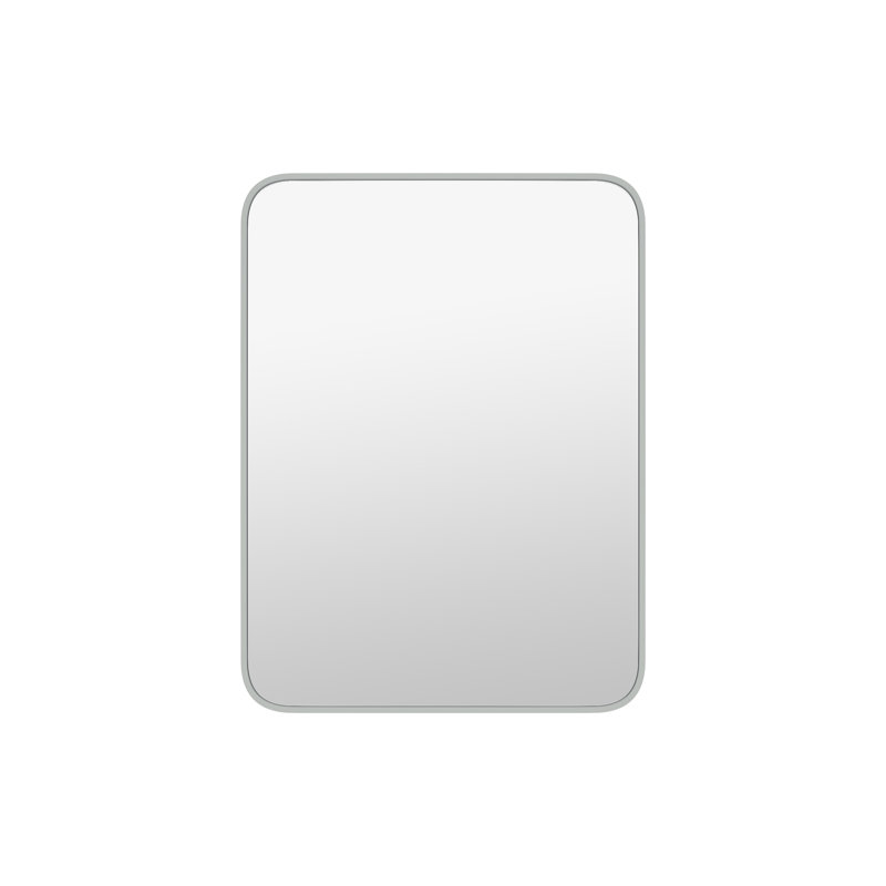 Miroir de salle de bain Mrasak, 40 po x 30 po, Argent