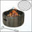 Rectangular Steel Propane Fire Pit Table 40000 BTU For Outdoor Patio Garden Backyard