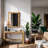 Seyed Burl Veneer Console Table-647462346