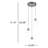 Demetra 3 - Light Gold LED Cluster Pendant