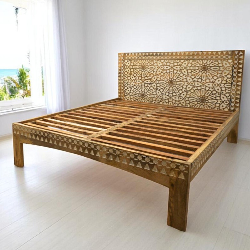 Treymon Solid Wood Platform Bed
