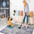Collection 8X10 Silver/Blue/Abstract Non-Shedding Living Room Bedroom Dining Home Office Stylish And Stain Resistant Area Rug-476153251