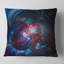 Fleur fractale bleu clair foncé - coussin imprimé abstrait-30059083-30059087