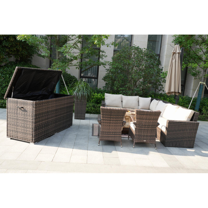 8 - Person Patio Conversation Set with Cushions