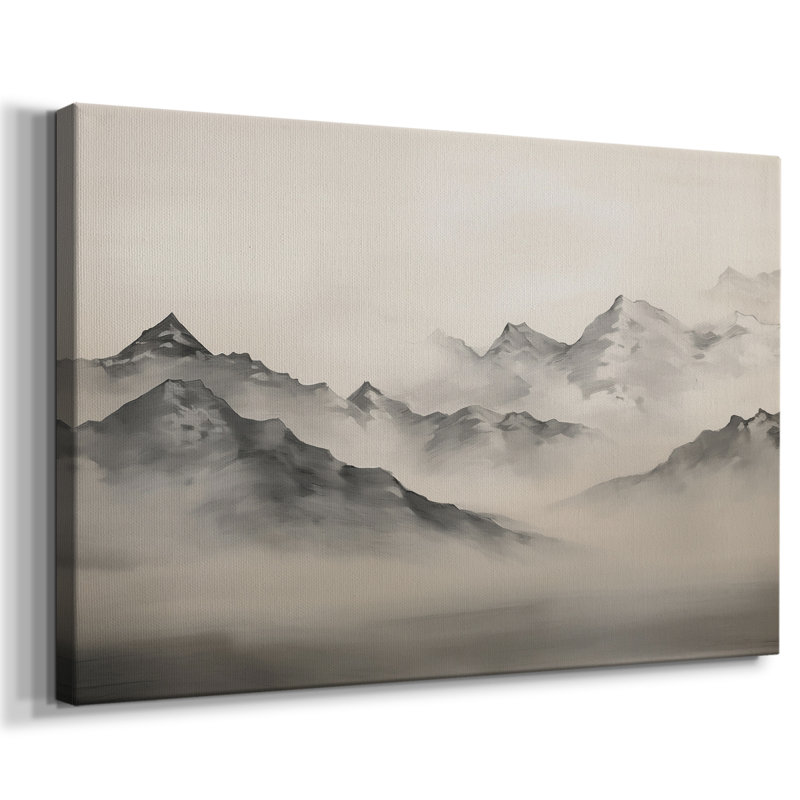 Paysage rétro - XVIII, Toile tendue, H 41 po x l 61 po x P 1,5 po