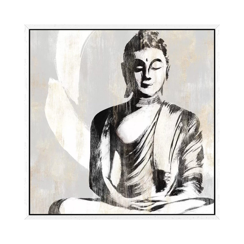 Buddha II by Isabelle Z - Print on Canvas, 93.98 cm H x 93.98 cm W, White Framed