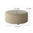 Weigand 39" Wide Round Abstract Cocktail Ottoman-1027051360