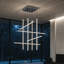 Luminaire suspendu suspendu moderne à 8 lumières pour plafonnier haut Jakie-458524892