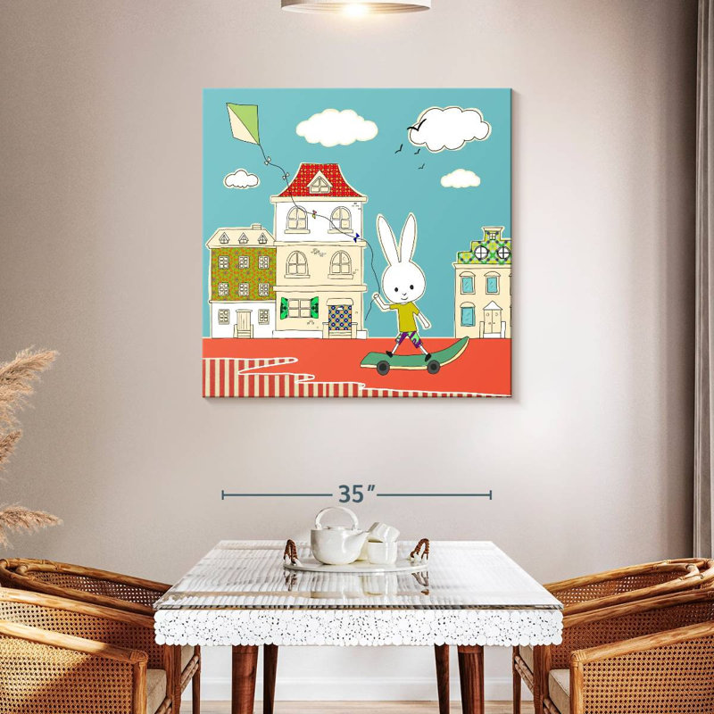 Ashelle Rabbit Skateboard, H 39 po x l 39 po