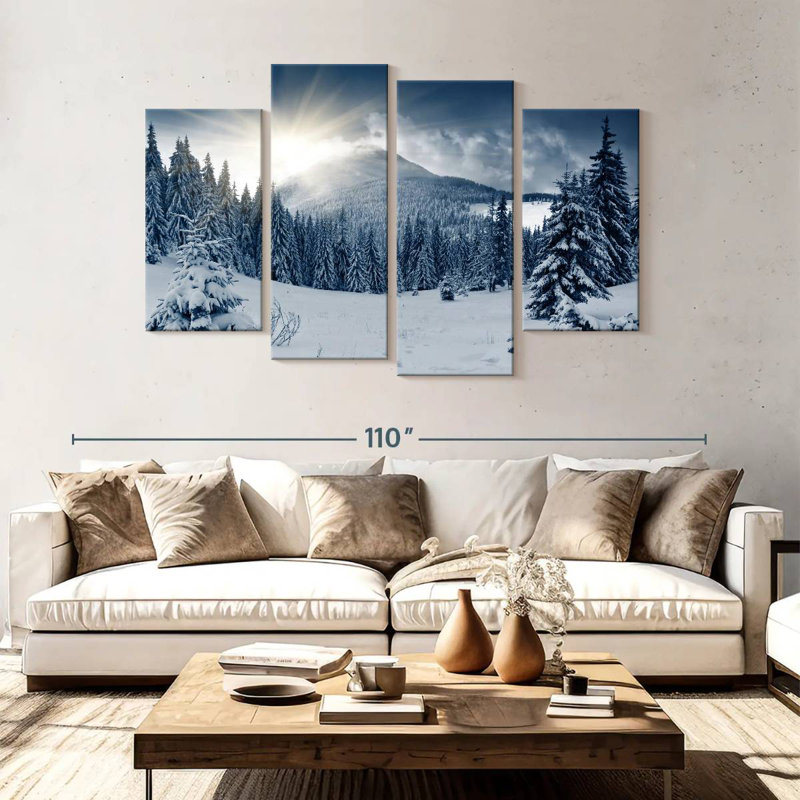 Alvord paysage hivernal, H 54 po x l 84 po