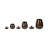 Set Of 3 7/9/11" Tiziano Bronze Jars