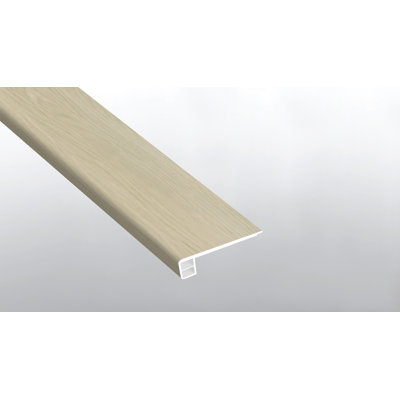 Toasté ivoire T 0,75 po x L 94 po x l 2,75 po Garniture de plancher en vinyle de luxe