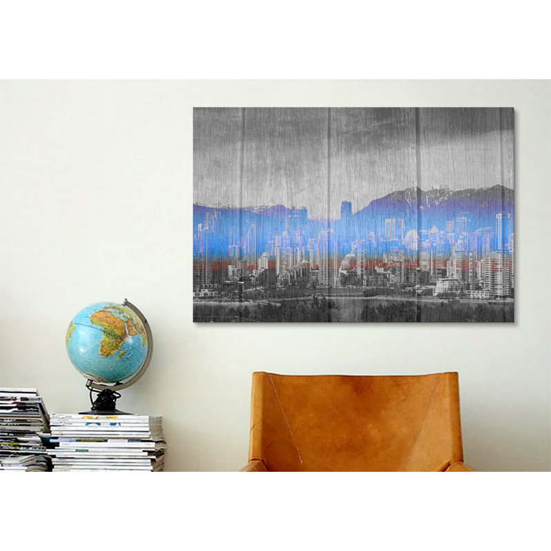 « vancouver, canada », impression sur toile, H 26 po x l 40 po x P 0,75 po