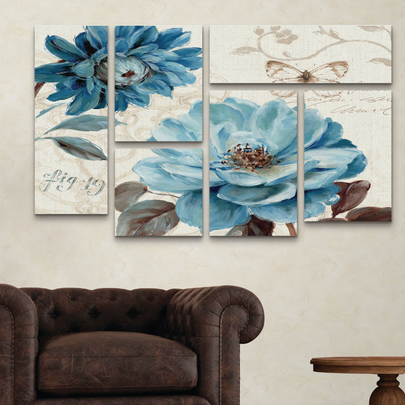 « a blue note iii », reproduction de peinture à l’acrylique à multiples images sur toile tendue