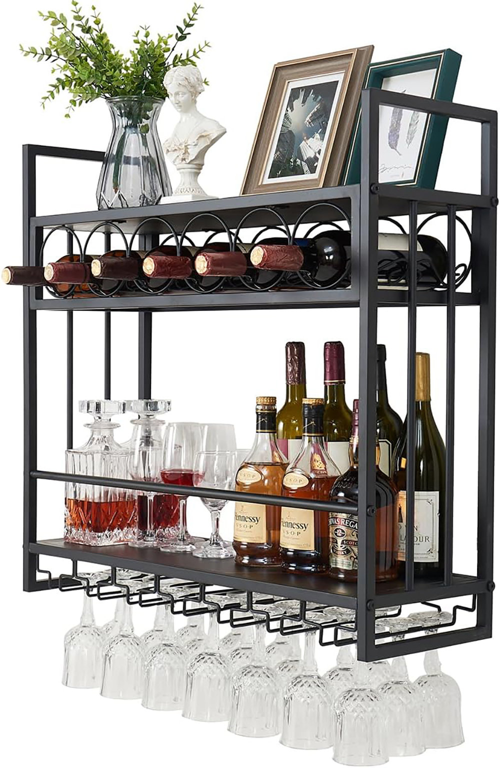 Wall Mounted Wine Glass Rack Wine Rack Walmart In Store Bottle