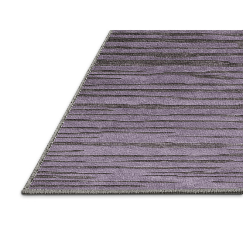 Machine Washable Abstract Pink Area Rug, Rectangle 5' x 7'