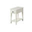 Table d'appoint à finition blanche Jeana (table basse incluse seulement)