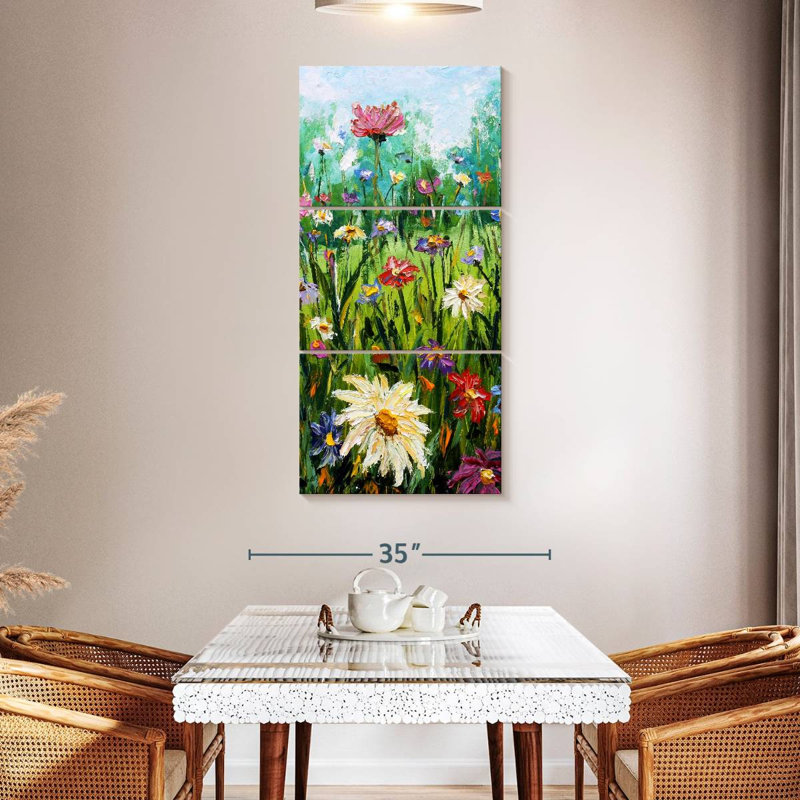 Acrylic Botanical, 52" H x 24" W